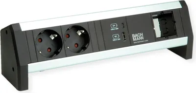 Produktbild von BACHMANN DESK 2xSchutzkontakt USB A&C, USB Charger 22W 1xABD GST18