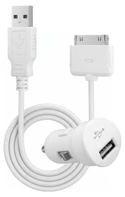 Immagine prodotto di Blueway, mini caricatore da accendisigari 1A per iPhone/iPod, bianco