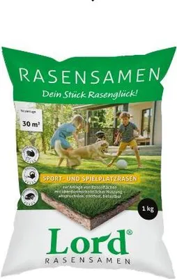 Produktbild von Lord Rasensamen Sport- und Spielplatzrasen 1 kg