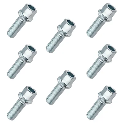 Zdjęcie produktu dla 8x śruby do felg aluminiowych M14x1.5 z kołnierzem kulistym R14 35mm K17