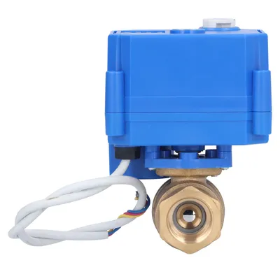 Produktbild von Elektrischer Kugelhahn BSP Messing motorisiert Mini DN15 1/2 Zoll DC12V 3-Draht-Setup-Zubehör