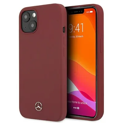 Immagine prodotto di Mercedes Mehcp13Msilre Iphone 13 / 14 / 15 6.1 Rosso/Rosso Linea Custodia rigida in Silicone
