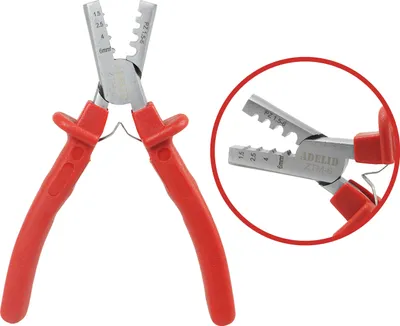 Produktbild von Crimpzange Quetschzange Presszange 1,5-6,0 mm² isolierte unisolierte Aderendhülsen