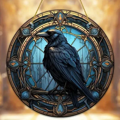 Produktbild von Sonnenfänger Raven/Typ2/L aus Buntglas KP31595