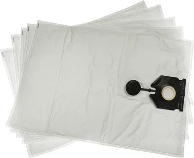 Produktbild von vhbw 5x Staubbeutel kompatibel mit Kärcher NT 30/1 Tact Te M, Ap Te L, Ap L, Tact Te L, Tact L Staubsauger - 35,1cm x 34,9cm Weiß