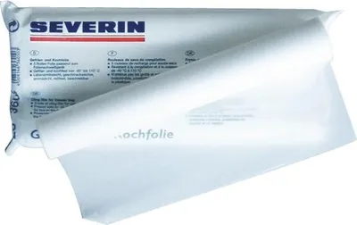 A roll of white sealing film, likely for food preservation, packaged with branding.