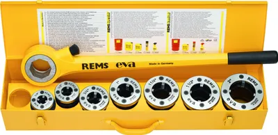 Produktbild von Rems Hand-Gewindeschneidkluppe EVA SET R 1/2-3/4-1-1 1/4'' 520015