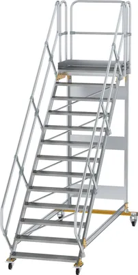 Produktbild von MUNK Plattformtreppe fahrbar 45° Stufenbreite 1000mm 13 Stufen