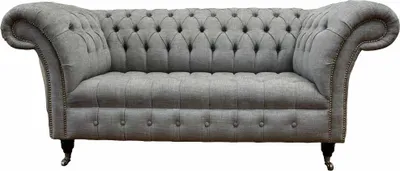 Obrázek produktu pro Chesterfield dvoumístný gauč čalounění pohovky textilní gauče látka