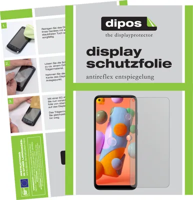 A collage of images showing instructions for applying a screen protector and the product itself.