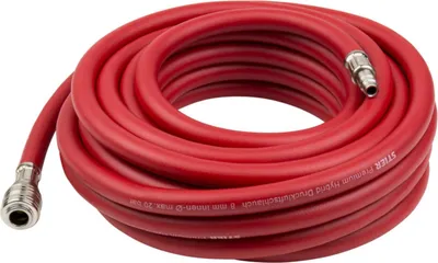 Immagine prodotto di Tubo per aria compressa STIER SSDL-8/10, lunghezza 10 m, diametro interno 8 mm, diametro esterno 14 mm, pressione di esercizio 20 bar, compatibile con compressori standard