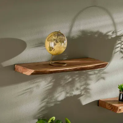 Produktbild von Hoyz – Wandregal Edge – 60 cm breit – Braun – Akazienholz