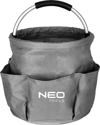 Produktbild von NEO TOOLS Universal Reinigungs-Caddy Grau, Hauptfach mit 6 Taschen für Utensilien, Faltbar, Für zuhause & unterwegs