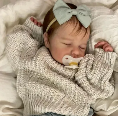 Produktbild von Babypuppe aus Silikon, 50 cm, realistisch, für Rollenspiele