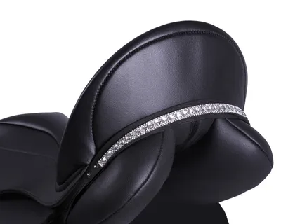 Image de Selle QHP Jewel Sharina noir/argent, QHP17_taille:demi-sang