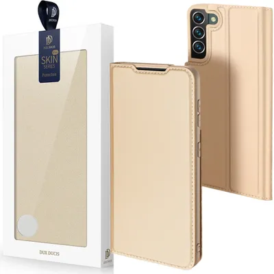 Zdjęcie produktu dla Dux Ducis Skin Pro Kabura Etui Pokrowiec Z Klapką Samsung Galaxy S22+ (S22 Plus) Złoty
