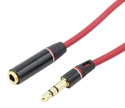Rote 1,2 m 3,5-mm-Klinken-Verlängerung