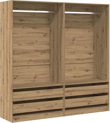 Obrázek produktu pro Šatní skříň dub artisan 100 x 50 x 200 cm kompozitní dřevo