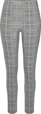 Produktbild von LASCANA Highwaist Leggings grau braun kariert Größe 32/34