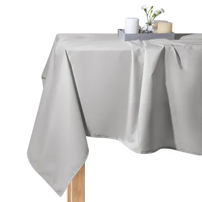 Produktbild von Fleckenabweisende Gartentischdecke 140X200, Wasserdichte Terrasse, Balkon, Aussen, Grau