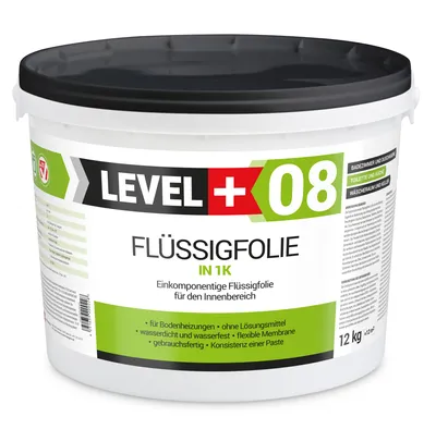 Obrázok produktu pre Tekutá fólia do interiéru, hydroizolácia kúpeľňa kuchyňa sprcha 12Kg, pružná izolácia Level+08
