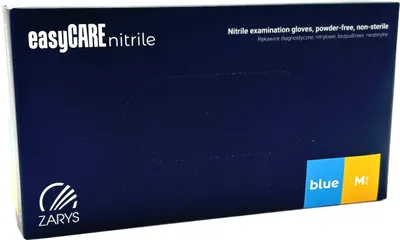 Image de Gants en nitrile sans poudre ZARYS, 100 pièces, bleus - M