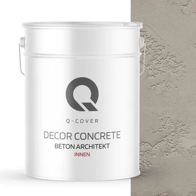 Produktbild von Beton Architekt 15 Kg 10 m2 Hellgrau Dekorativerputz Gebrauchsfertige Betonmasse Betonoptik Dekoratives Beton Innen