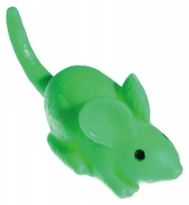 Zdjęcie produktu dla "Nobleza" - Gumowa zabawka dla psa w kształcie myszy, kolor zielony, 9 cm