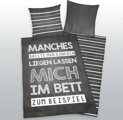 Produktbild von Sprüche Bettwäsche