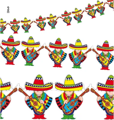 Produktbild von Mexiko Girlande "Mariachi" | 3 m