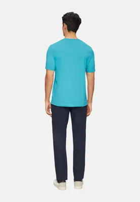 Obrázok produktu pre s.Oliver 2139909.66D1.XXL, Tričko, Samec, Tyrkysová, XXL, Na bežné nosenie, výstrih bez goliera