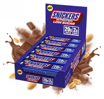 Produktbild von Snickers Low Sugar High Protein Bar (12x57g) Milk Chocolate - Riegel - Protein-Riegel
