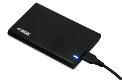 Produktbild von iBox HD-05, HDD / SSD-Gehäuse, 2.5", Serial ATA III, 5 Gbit/s, USB Anschluss, Schwarz
