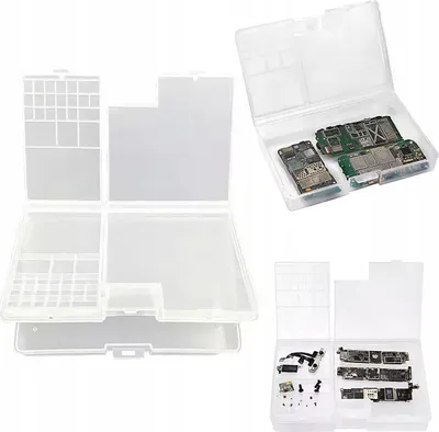 Zdjęcie produktu dla Podwójne pudełko box organizer na komponenty elektroniczne 180x115x35mm