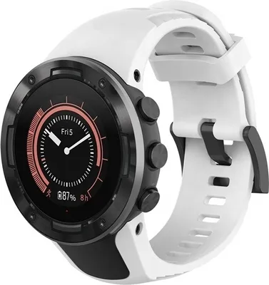 Produktbild von Strap-it Suunto 5 Silikonarmband (Weiß)