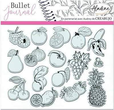 Zdjęcie produktu dla Stemple Stampo Bullet Journal - Owoce