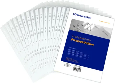 Zdjęcie produktu dla Soennecken Prospekthülle 15030 DIN A4 PP transparent 100 St./Pack.