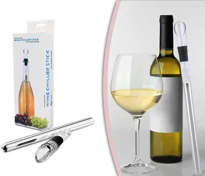 Produktbild von Jumada's – Erfrischender Weinkühlstab aus Edelstahl mit schöner Geschenkverpackung – Weinmomente – r Weinkühlstab für Weinliebhaber – Kühlende Weinflaschen – Stilvoller Weinkühler für eine perfekte Temperatur – Weinkühler – Geschenkverpackung