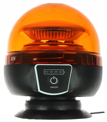 Obrázek produktu pro Výstražný AKU LED maják, montáž na magnet, oranžový, 20W, 12-24V
