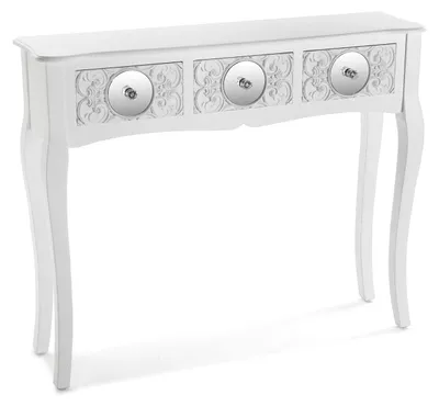 Image de Table console avec 3 tiroirs, idéale pour un couloir ou une entrée