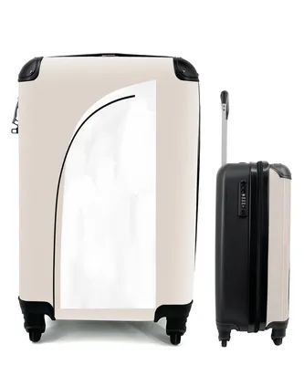 Produktbild von MuchoWow® Koffer Handgepäck Trolley Rollkoffer Kleine Reisekoffer mit 4 Rollen - Pastell - Abstrakt - Design - Cabin Size < 55x40x23 cm & 55x40x20 cm - Fotokoffer - Kabinenkoffer - Boardgepäck - Reise-Box - Reisekoffer - Reisegepäck - Koffer mit Bild - Trolley für Kinder