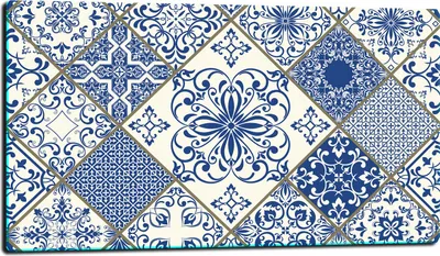 Produktbild von Herdabdeckplatte Glaskeramikkochfeld-Abdeckung Spritzschutz Glas 80x52 Mosaik