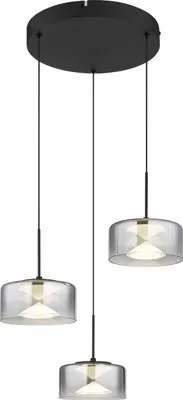 Produktbild von Globo Lighting Hängeleuchte Metall schwarz matt, LED