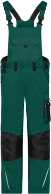 Produktbild von Workwear Pants with Bib - STRONG - dark-green/black, Gr. 46