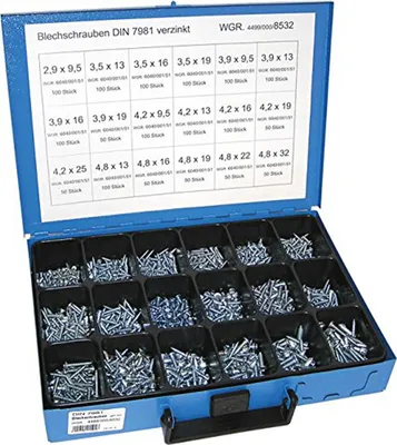 Produktbild von Dresselhaus Sortiment Schrauben 4499/000/06 8532 Stahl