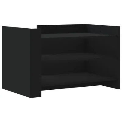 Immagine prodotto di vidaXL Tavolino nero 80x50x50 cm Materiale a base di legno