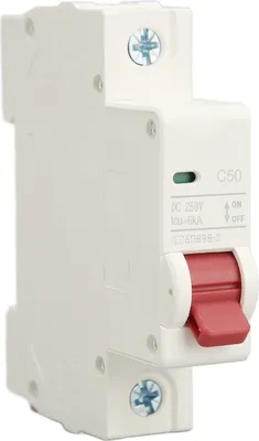 Obrázok produktu pre 1P DC istič 6KA prerušenie kapacity ochrany proti preťaženiu Mini bezpečnostný istič 50A 250V