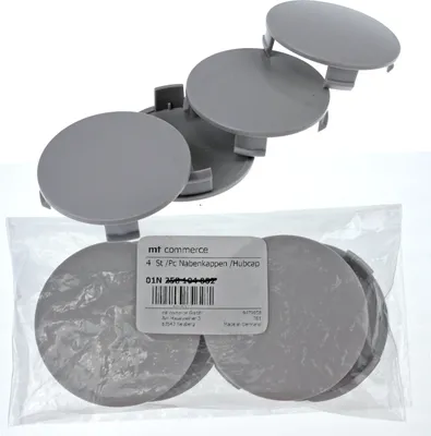 Produktbild von 4X 74,5mm Nabenkappen Felgen Deckel Radnaben Kappen Grau Gewölbt kompatibel mit Mercedes