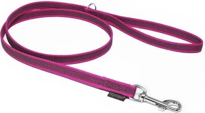 Produktbild von Mystique® Gummierte Leine 12mm mit Handschlaufe Standard Karabiner purpur 1m
