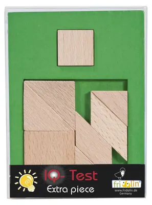 Imagen del producto de Juego lógico IQ puzzle de madera Pieza extra-3, Fridolin
